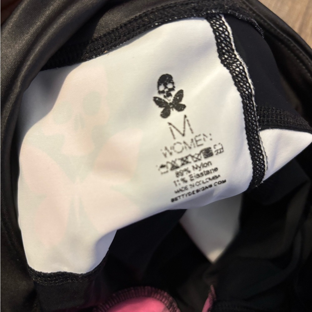 Betty Designs Pink and Black Triathlon Suit - Picture 3 of 5